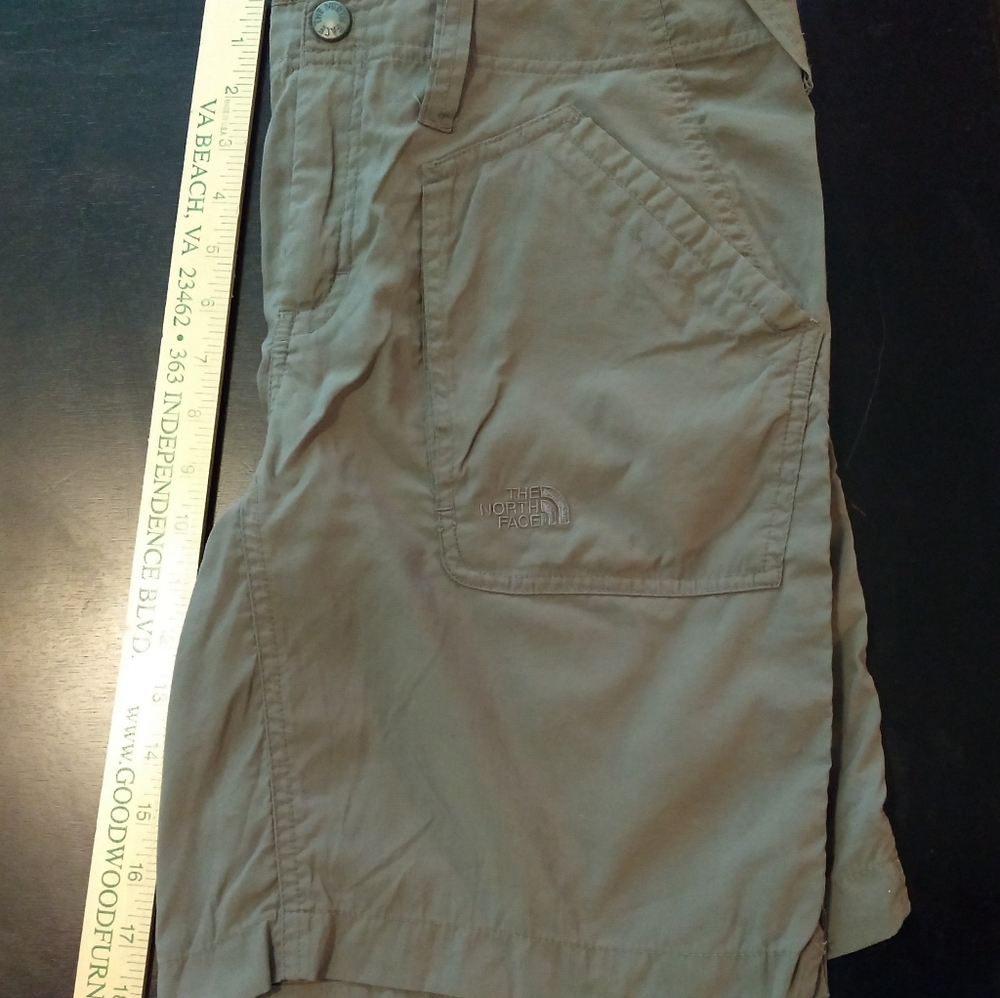 North Face size 10 brownish green shorts